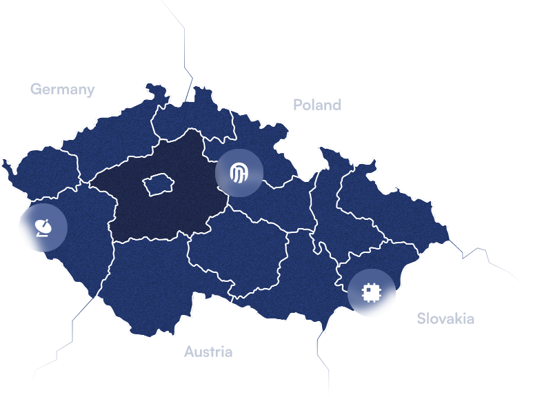 Central Bohemia map